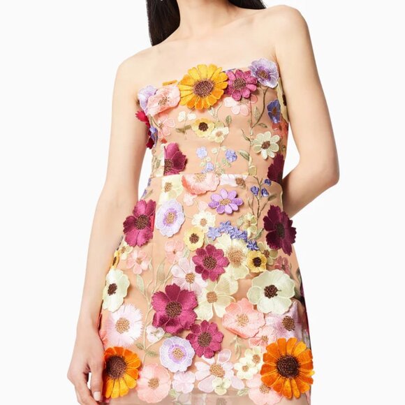 ELLIATT Arabella Strapless Mini Dress In Pink - Picture 4 of 4